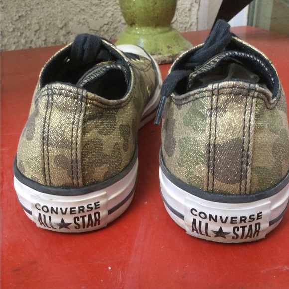 Converse All Star Women's Gold Sparkly Camouflage - Picture 4 of 8